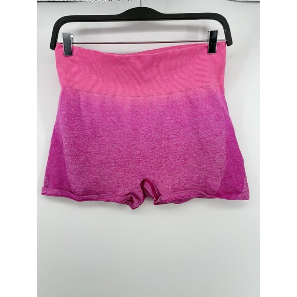PINK Victoria's Secret Seamless Bike Compression Shorts L Pink Ombre - Picture 1 of 3
